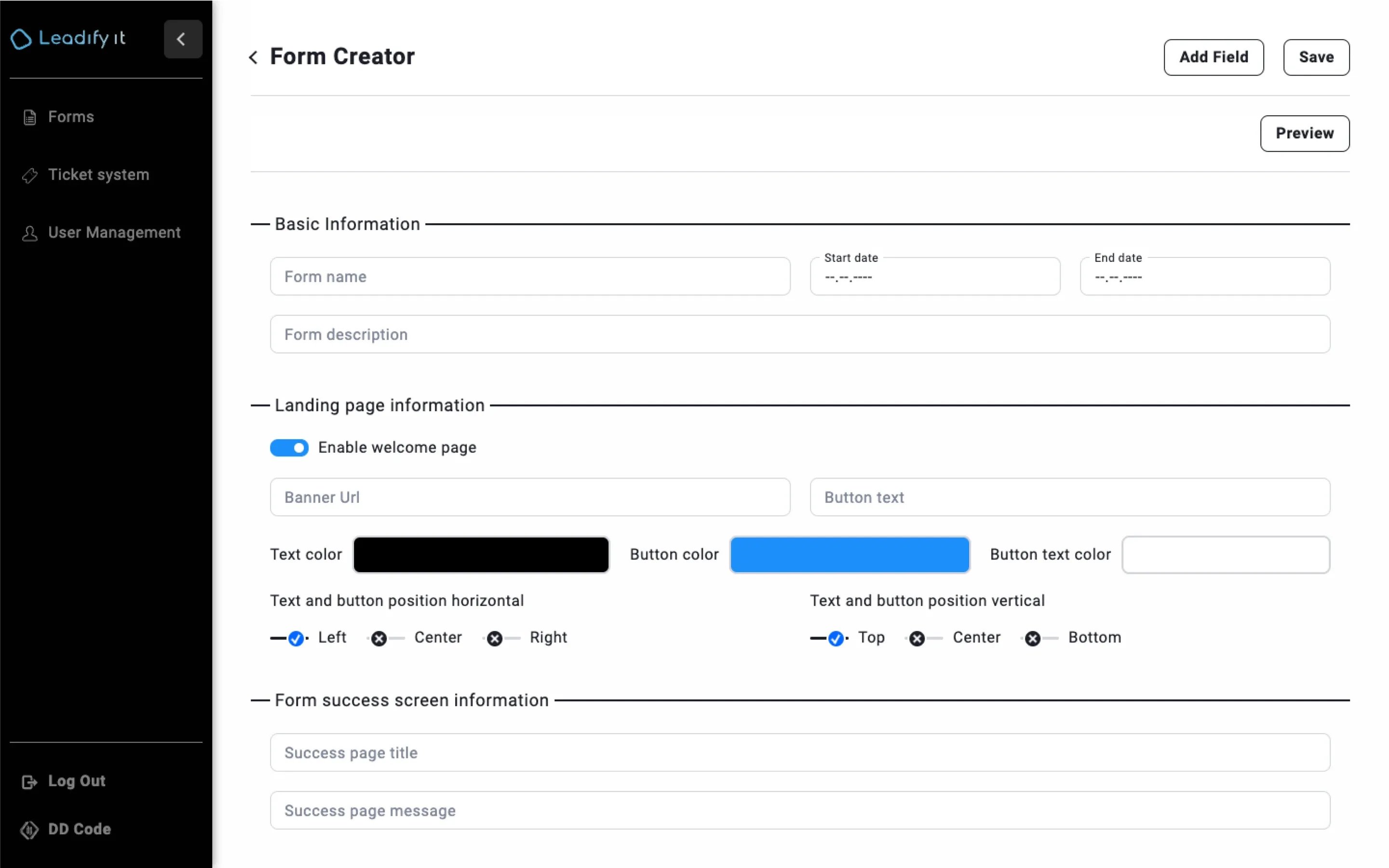 Leadify it form creator